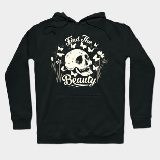 Find the Beauty with Butterflies and Skull Hoodie